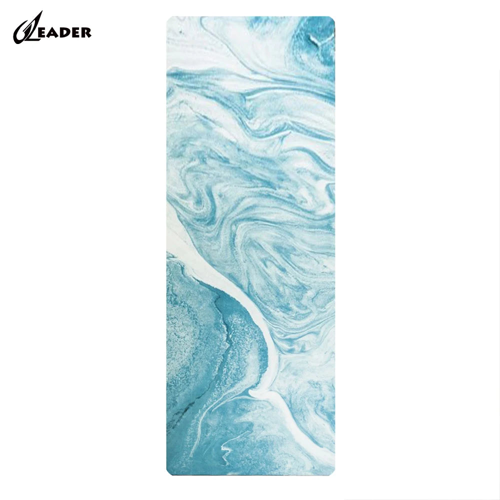 Custom Design Eco-Friendly Purple PU Yoga Mat Natural Rubble Series
