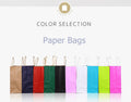 Custom Brown Kraft Biodegradable Takeaway Paper Carrier Bag Wholesale Screen Printing Food Carryout Packaging Twisted Promotions