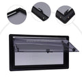 800x500mm RV Caravan Windows Supply Aluminum Frame Double Glazed Acrylic Glass Ventilation Windows with Roller Blind for Campers