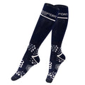 Knee-High Compression Sports Socks for Women Men Lace-up Design Logo Positioned at Bottom for Yoga and Spring Season