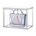 High-capacity Reinforced Acrylic Storage Display Frame High-quality Transparent Dust-proof Handbag Book Storage Box Organizer