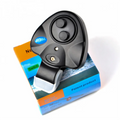 Fishing Fish Bite Alarm Bell ABS Material Black for Lake & Ocean Boat Fishing with Loud Siren Daytime/Night Indicator Battery