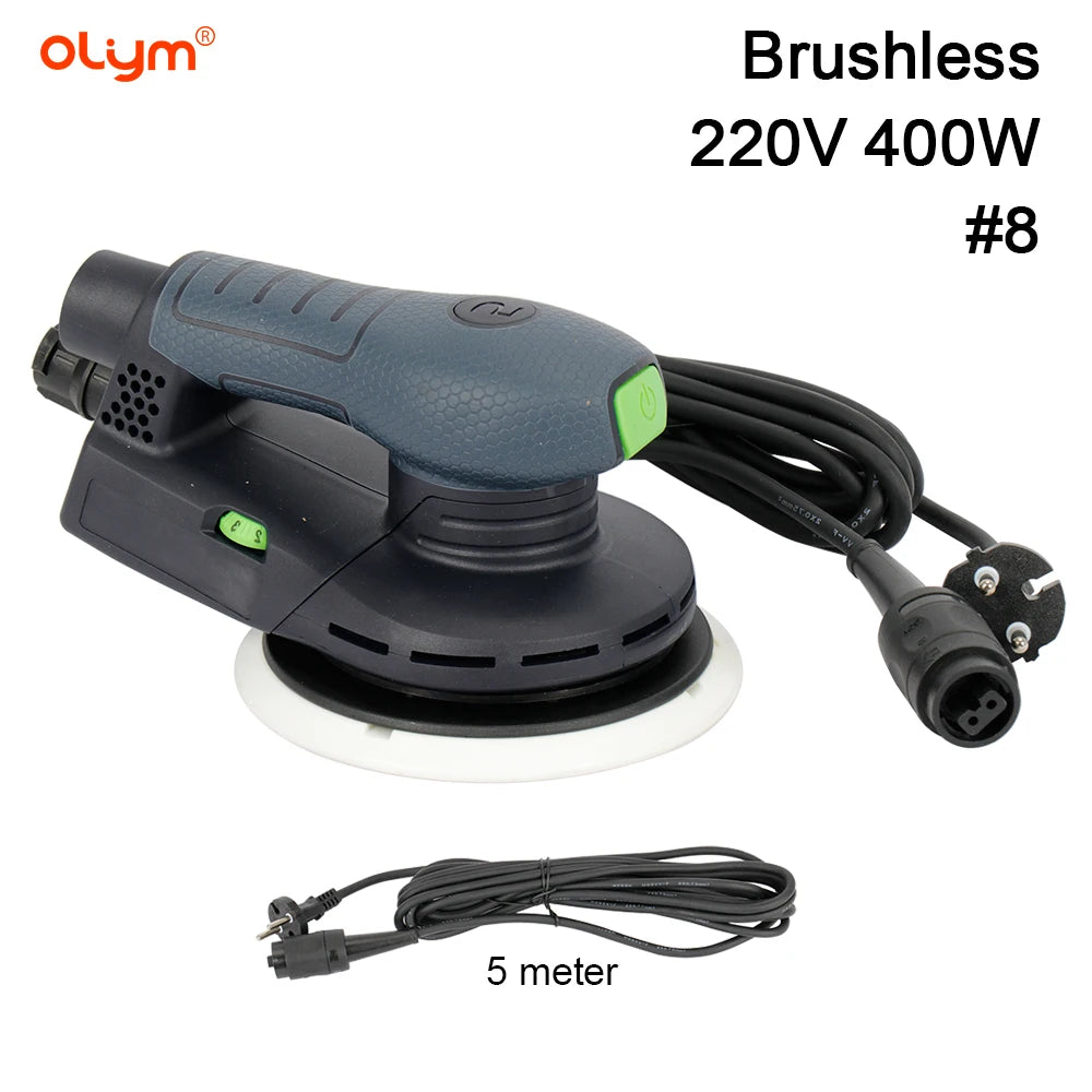 Electric Brushless Sander 150mm Electric Random Portable Orbital Sander With Brushless Motor Eccentric Sander 8mm