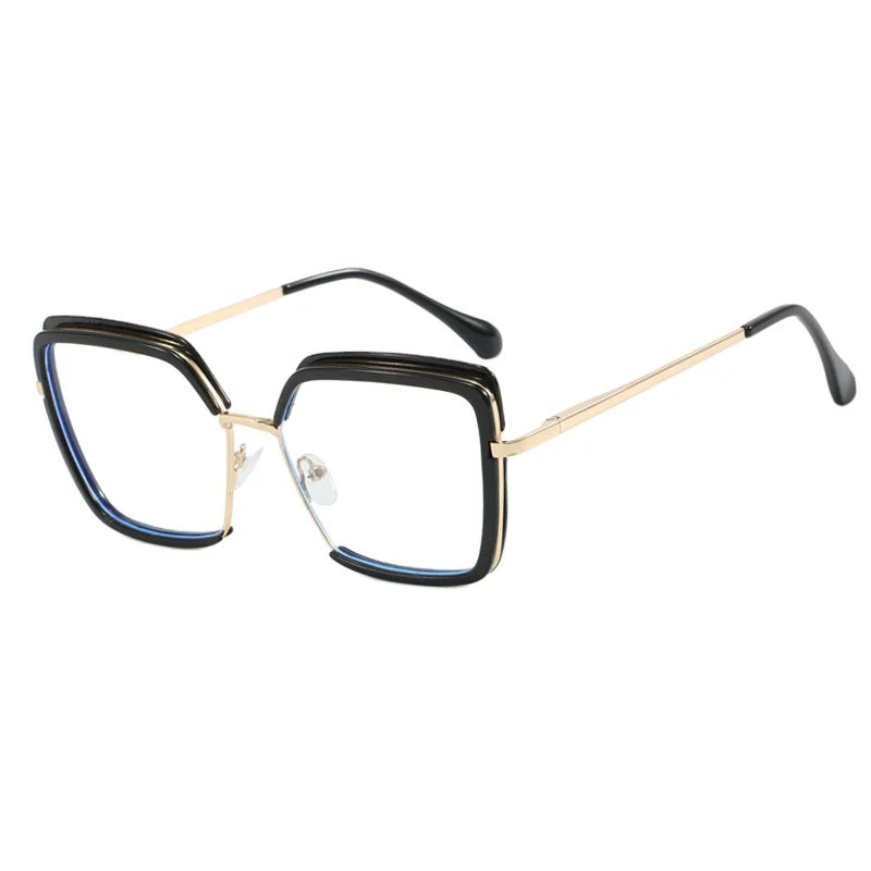 Square Large Frame Women Glasses Frame TR90 Anti Blue Light Europe and the United States Ins Fashion Eyeglasses Frame