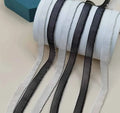 JFL047 Factory Wholesale Spot Clothing Accessories 1.5MM Bead Chain Snow Gauze With Lace Ribbon Collar Trouser Hem Accessories