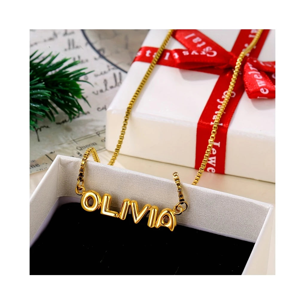 New Frosted Necklace Alphabet Pendant Net Red Stainless Steel Couple Gift Collarbone Chain Temperament Premium Chain