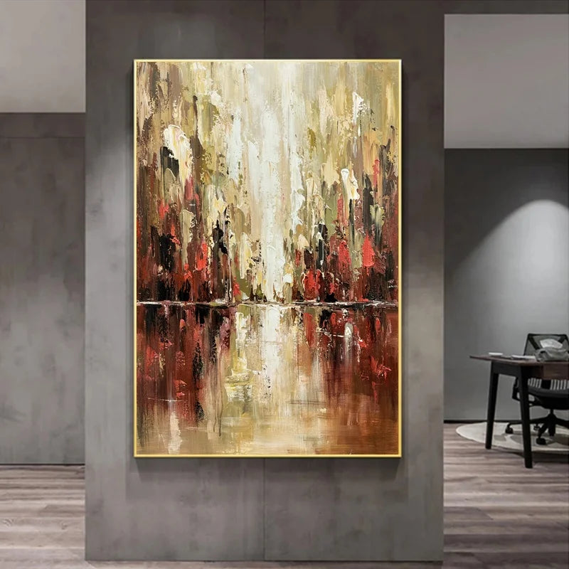 Customized Dropshipping Abstract Oil Painting on Canvas Handmade Mural Modern Wall Art Picture Office Bar Home Large Art