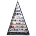 Natural Crystal Agate Stone Gem 36 Kinds Mineral Specimens Geological Teaching Materials Mineral Rock Crystal Ornaments