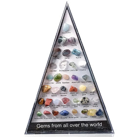 Natural Crystal Agate Stone Gem 36 Kinds Mineral Specimens Geological Teaching Materials Mineral Rock Crystal Ornaments
