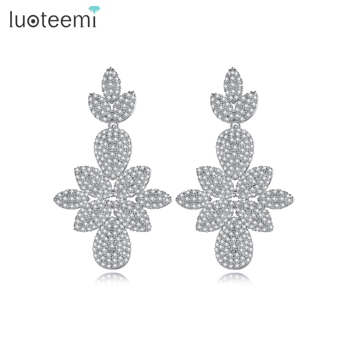 LUOTEEMI Jewellery Earing Big Woman Luxury Design Designer Drop Bridal Fashion Statement Earring 2026