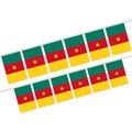 Cameroon String Flag Polyester Fabric National Country Flag for Birthday Party Festival Decoration