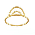 Elegant and Minimalist Stacking Band Ring 14k Gold Filled Trendy Style for Women