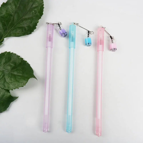 0.5mm Black Ink Kawaii Cute Plastic Boba Tea Gel Pen Creative Stationery Nice Pen Promotional Products Stationery School