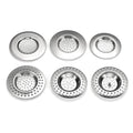 Stainless Steel Metal Kitchen Sink Strainer Floor Drain Cover Plug Basket Utensil