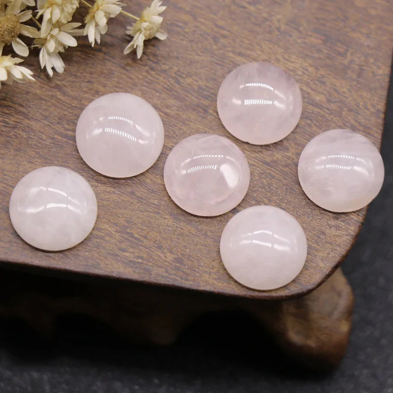 Diy 100% natural Rose Quartz cabochon loose gemstones whole sale lot for jewelry making