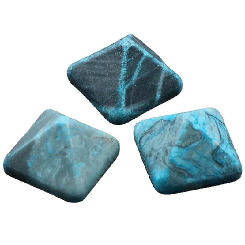DIY Mini Quartz Crystal Grey Picture Jasper Pyramid Assorted Crystal Gemstone Mini Pyramids Wholesale