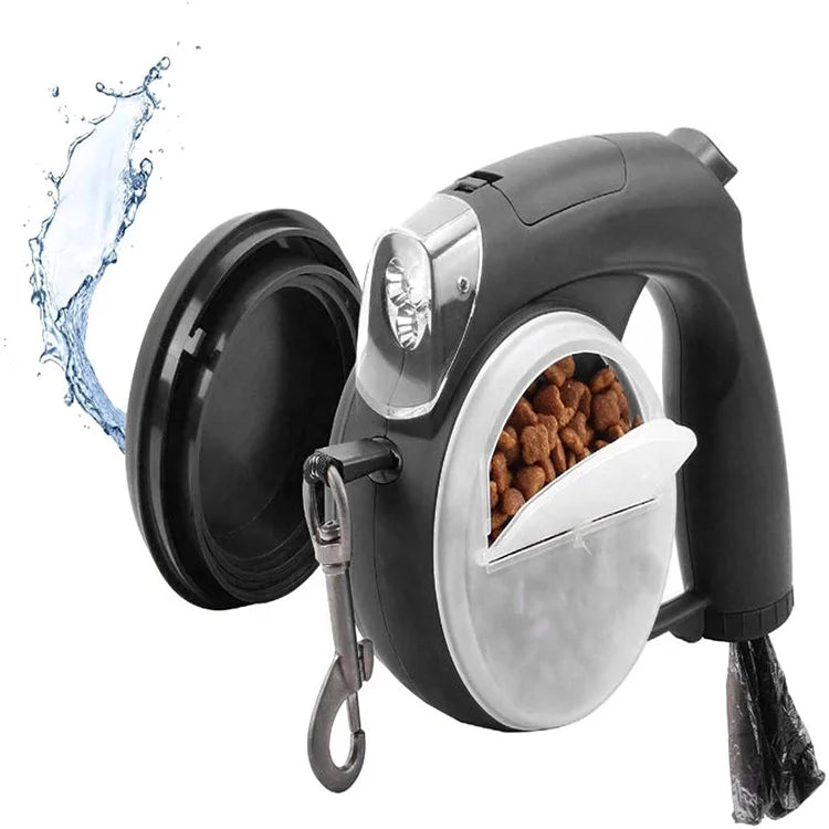 Wholesale Waterproof Retractable Nylon Dog Leash Multi-Function Adjustable Automatic Lead Rope Solid Pattern  5 in 1 Dog Leash