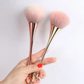 Guangdong High-end Vegan Single Rose Gold Private Label Blush Contouring Powders Makeup Brush