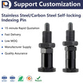 In Stock Panqi MA-6 Stainless Steel Indexing Pin Knob Plunger Spring Locating Pin PMXYKS PMXYAS M6-M12 for Automobiles