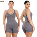Hexin Seamless Yoga Set Rompers Shorts One Piece Jumpsuit Abdomen Shaping Women Sportwear With Removable Cups Jumpsuit for Women
