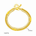 Diamond Encrusted Multi-layer Wear Titanium Steel Chain Jewelry Bracelet