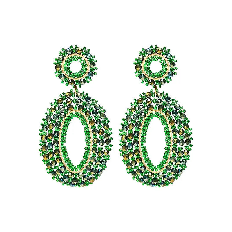 Summer Dangle Earrings Handmade Bead Fashion Party Jewelry Drop Earrings for Women Bohemian Seed Beads Earrings Wholesale