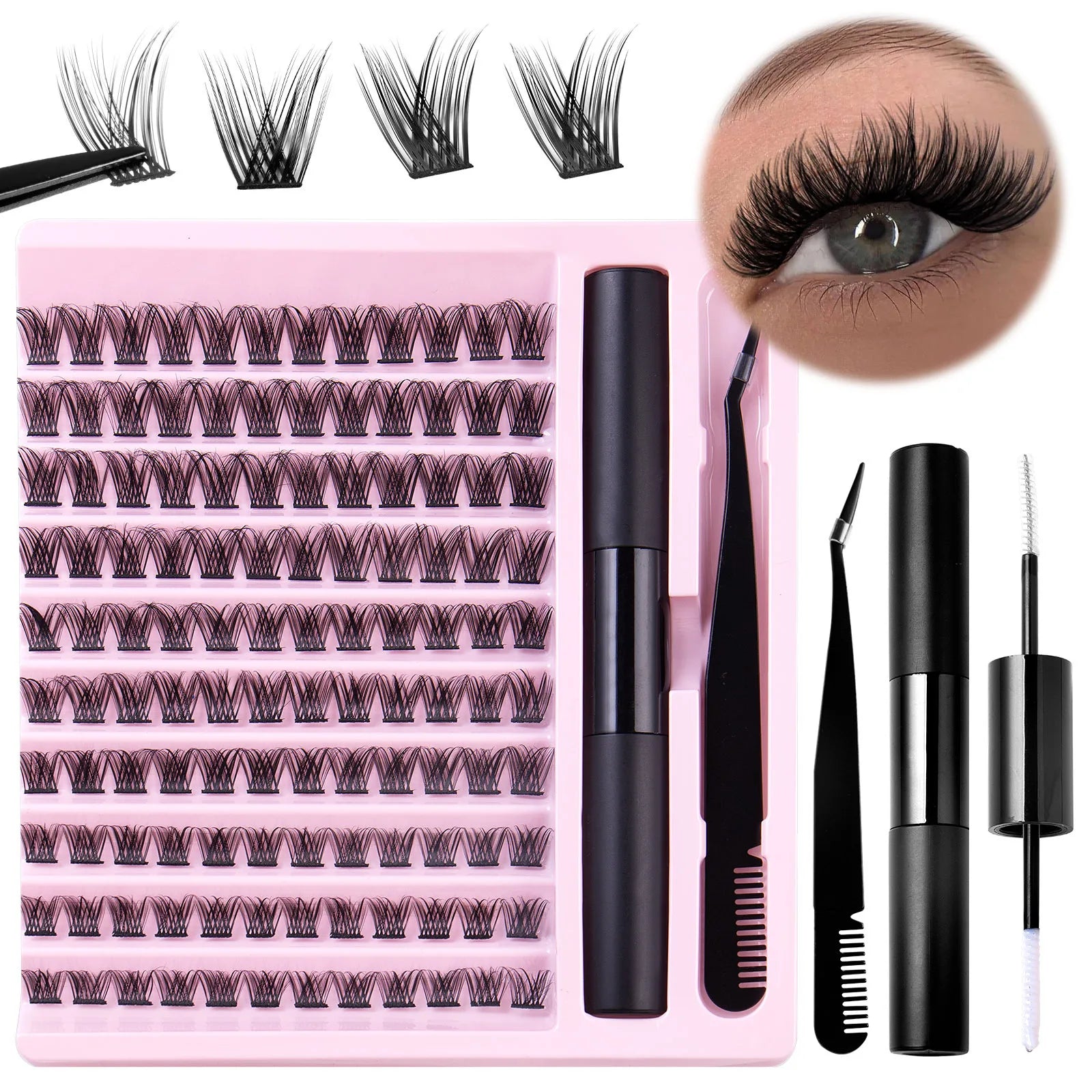 Pro Made Handmade 0.5 Matte Dark Lash Extensions Wholesale Loose Eyelash Gift Set Fans Eyelash Extensions