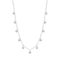 Drop Shipping 925 Sterling Silver Zirconia Cz Water Drop Pendant Short All-match Clavicle Chain Choker Fine Jewelry Necklace