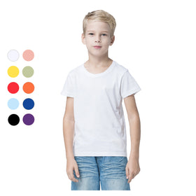 T-shirts Kids Clothing Summer 2023 Crew Neck Short Sleeve T-shirt Custom Solid Color Blank Kids T-shirt Children's Clothing