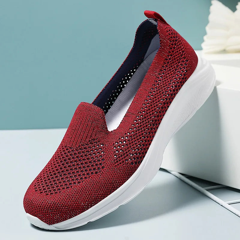 Women's Thick Bottom Heightening Casual Shoes Solid Colour Fashion Trend Convenient Ladies Loafers Non-slip Ladies Muffin Shoes