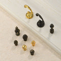 European Style Zinc Alloy Round Drawer Ring Pull for Cabinet Kitchen Dresser Handles with Single Hole Design