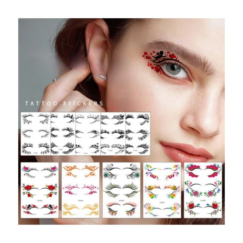 Eyeshadow Party Sticker Face Paint Sticker Stage Art Beauty Eye Art DIY Eye Tattoo Sticker