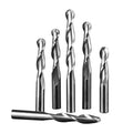 WEIX Solid Carbide Two Flutes Ball Nose End Mill Cnc Router Cutter for Wood Processing