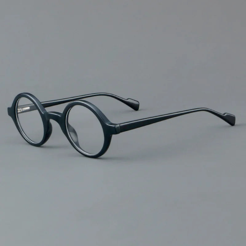 30129 New Acetate Retro Round Fashion Glasses Frame Men Top Quality Optical Eyeglasses Myopia Reading Women Personalized Eyewear