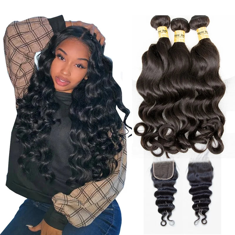 Unprocessed Raw Vietnamese Hair Weave Wholesale Double Weft Cuticle Aligned Virgin Hair Raw Loose Wave Bundles with Frontal