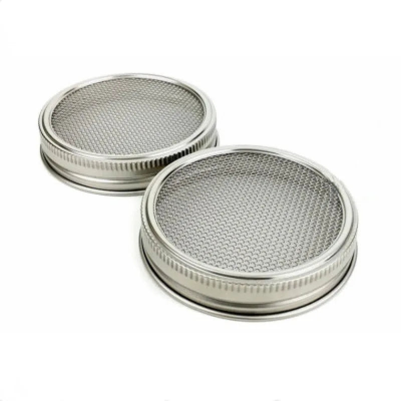 Mason Jar Mesh Lid Sprout Tools Stainless Steel Screen Soilless Culture Sprouting Lid Strainer for Soybean Germination