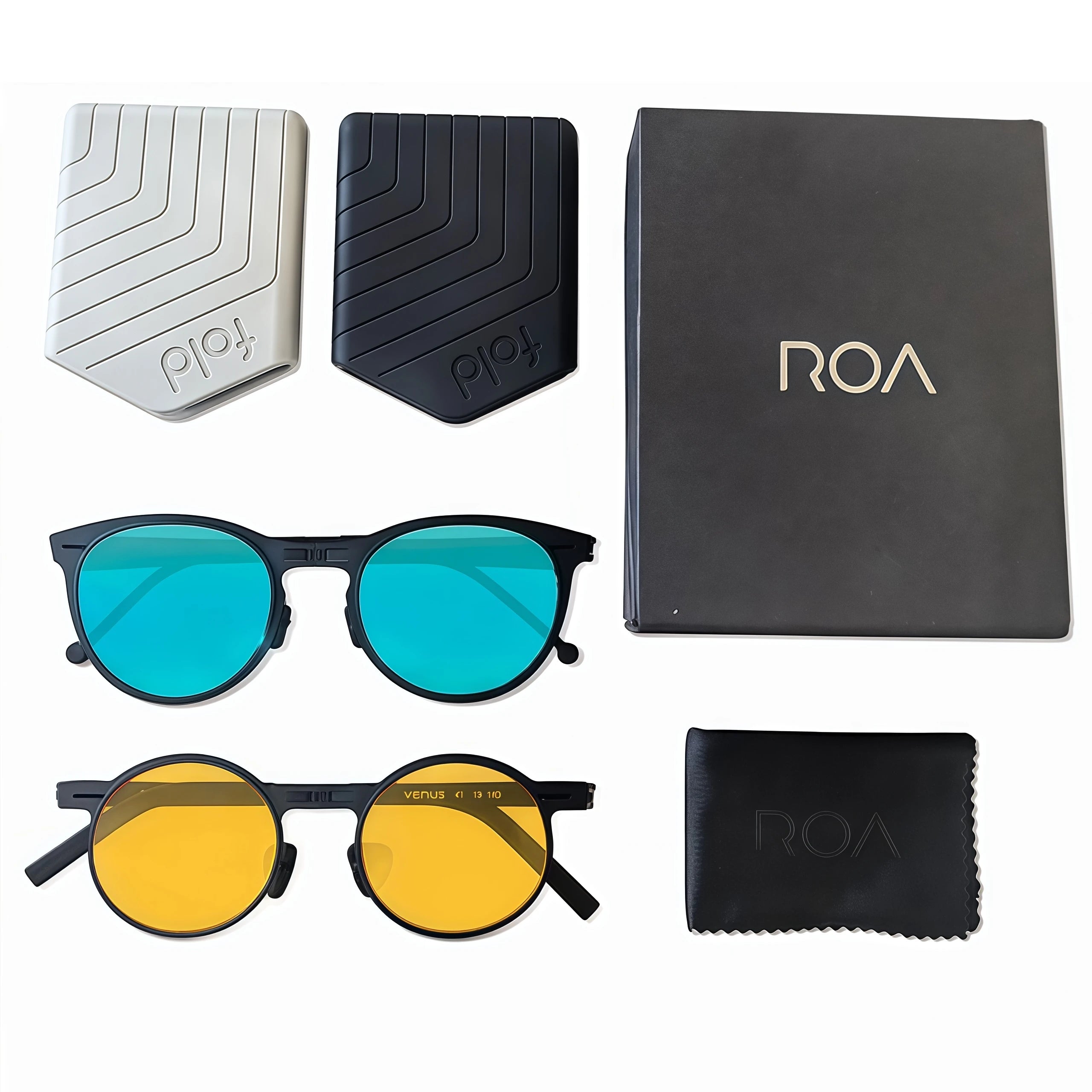 Wholesale Custom Ultra-thin Folding Sunglasses Men Luxury Brand Rova Sunglasses Polarized Unisex Foldable Sunglasses Women