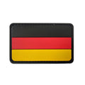 German Flag Eco-friendly PVC Soft Rubber Canvas Lace 3D Custom Logo Patches with Hook National Flag