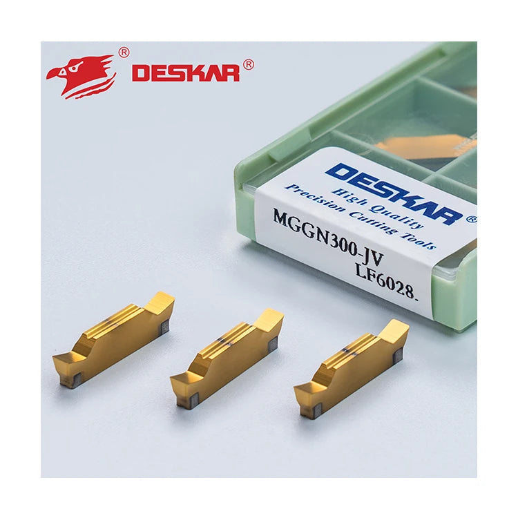 For DESKAR MGGN300-JV LF6028 CNC Lathe Cutter Customizable CVD Coating CNC Machining Turning Tools Carbide Inserts for Accessory