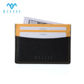 Custom Factory Slim Luxury Full Grain Genuine Leather RFID Blocking Card Holder Wallet for Carrying Credit Cards