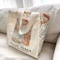Custom Printed Oversized Extra Large Canvas Tote Bag Eco-Friendly Reusable with Calico Cloth Design for Shopping Grocery Boating