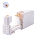 Disposable 316L Stainless Steel Ear Piercing Gun Kit Low-Pain & Gold Plated Safety Ear Rings for Christian Zircon Main Stone