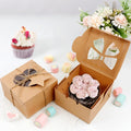 Ourwarm Printed Sweet Cracker Foldable Paper Food Packaging Set Gift Cookies Boxes with Window