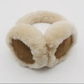 Sample Support Fashionable  Warm Winter Layer Pig Suede Shearling Sheepskin Leather Ear Warmer Earmuff