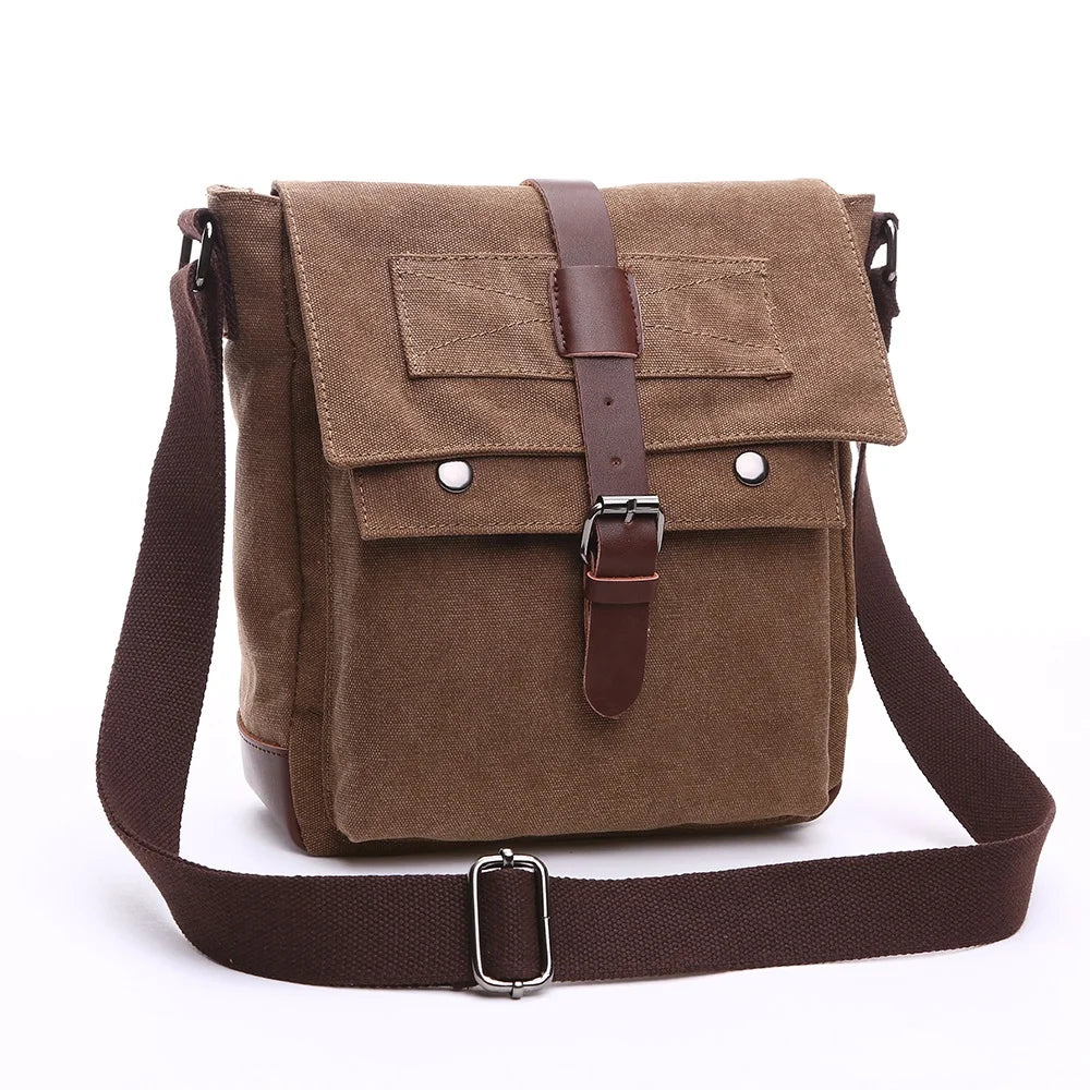 ZUOLUNDUO Canvas Mens Satchel Messenger Shoulder Bag for Men