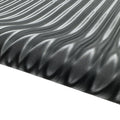 PFAS FREE Soft Brushed Backing Leather 2 Way Stretch Faux Leather Classical Stripe Pattern Pu Leather Fabric for Jackets Pants