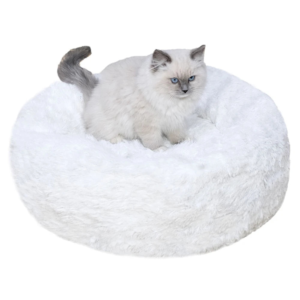 Luxury Long Plush Fluffy Cozy Eco-friendly Winter Pet Bed Washable Custom Square Anti-slip Dog Bed