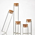 Wholesale 10ml Borosilicate Glass Test Tube Vial Cork Stopper Custom 5ml 8ml 15ml 20ml 25ml 30ml Clear Tubular Vial