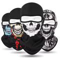 Funny Skull Pattern Motorcycle Neck Gaiter Windproof & Breathable Balaclava for Riders