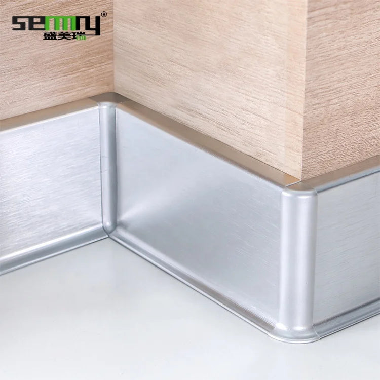 Beautiful Colors Bathroom Floor Skirting Board Aluminium Profilebrushed Silver Aluminum Skirting Board Wall Skirting Board